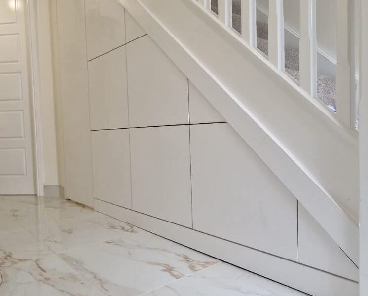 TUSS understairs storage installation