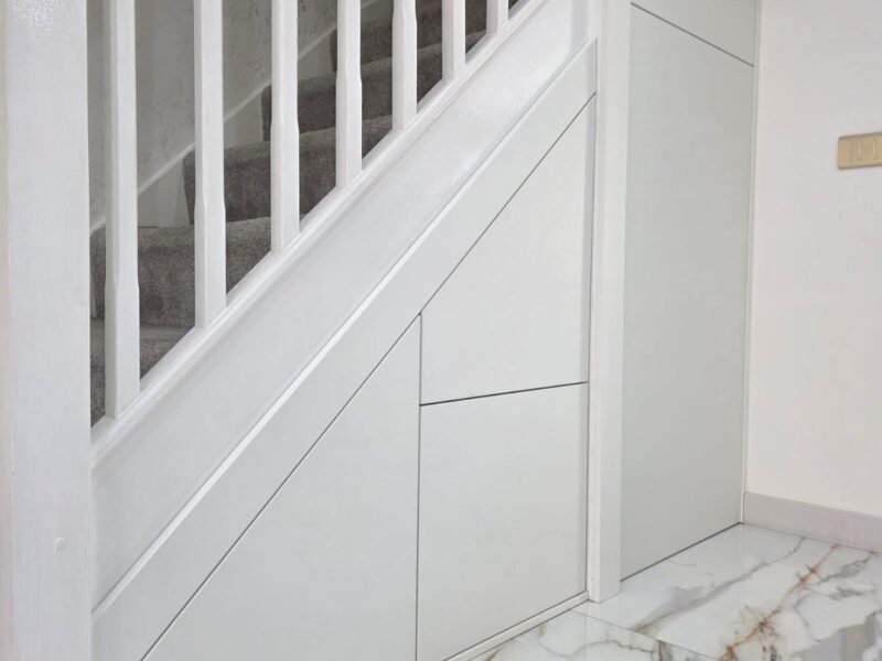 TUSS understairs storage installation