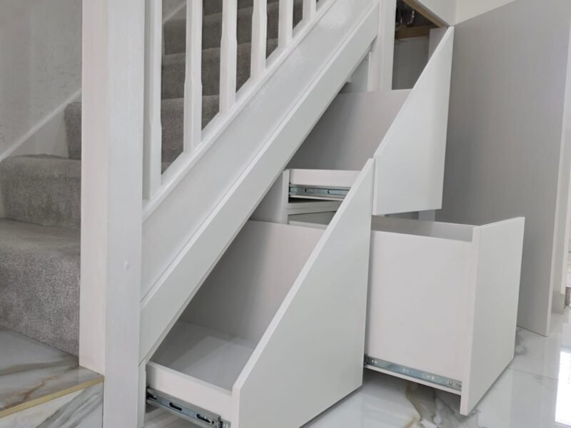TUSS understairs storage installation