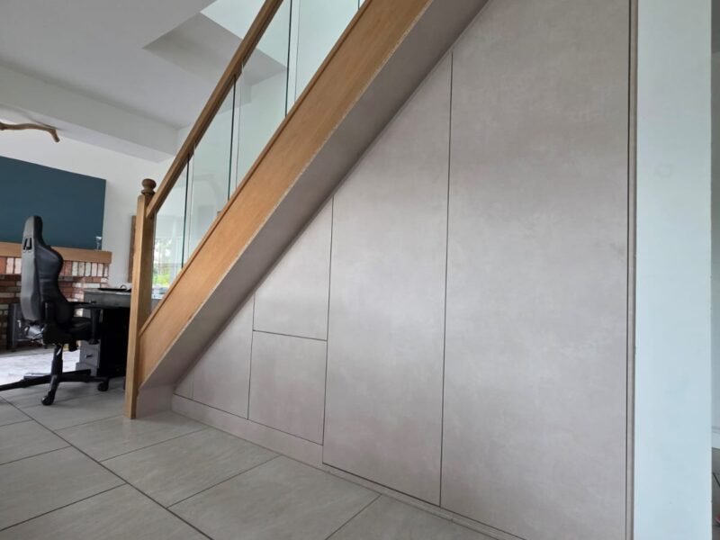 TUSS understairs storage installation