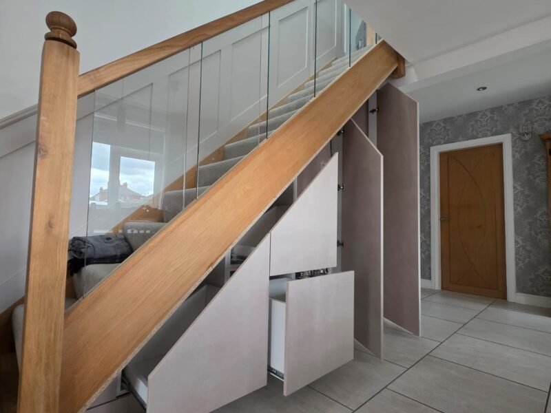 TUSS understairs storage installation