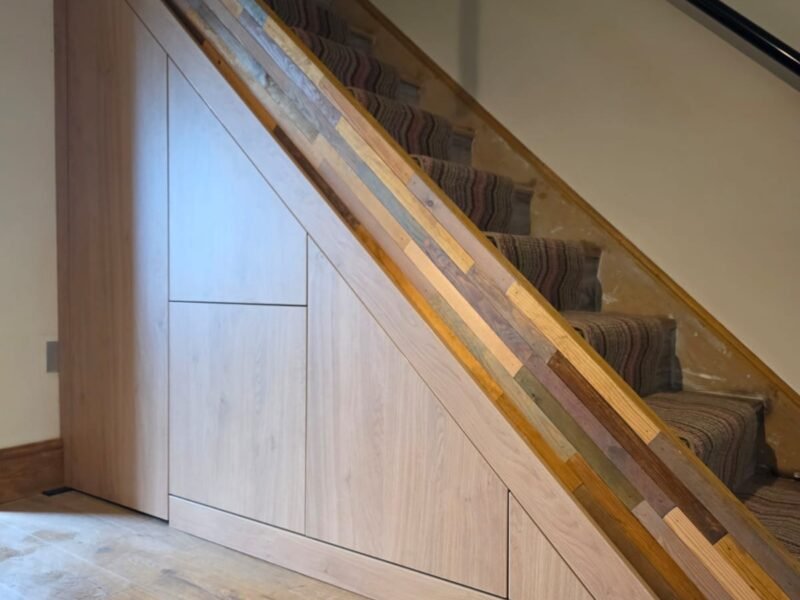 TUSS understairs storage installation