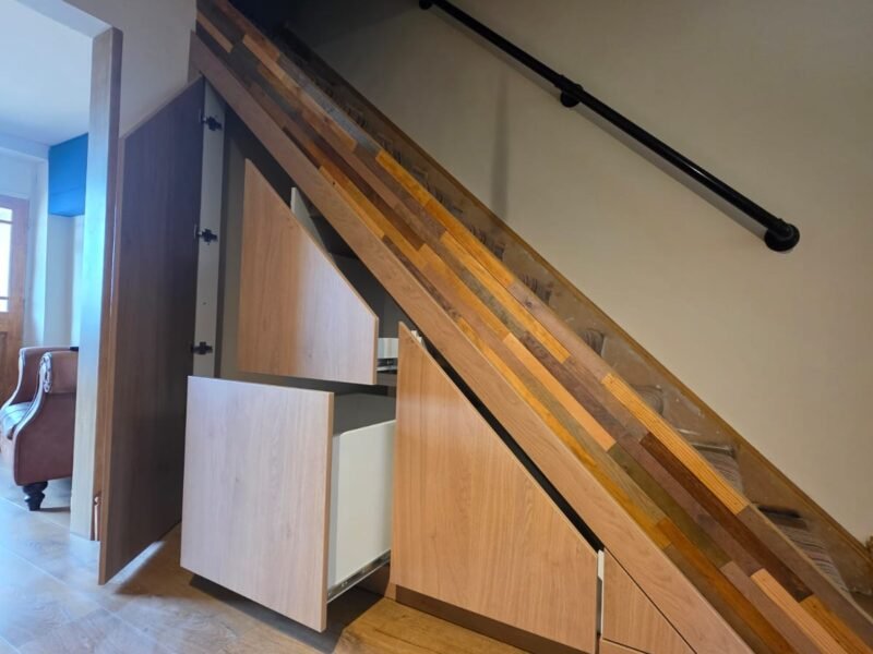 TUSS understairs storage installation