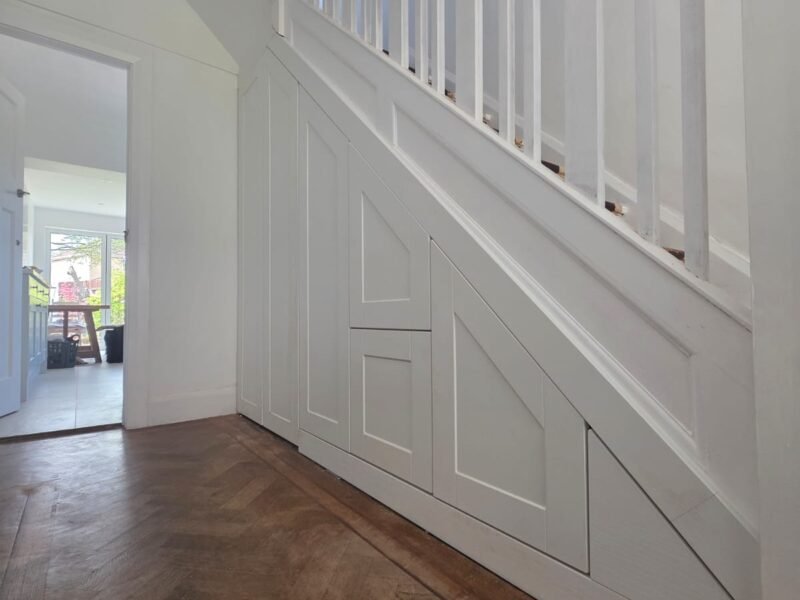 TUSS understairs storage installation