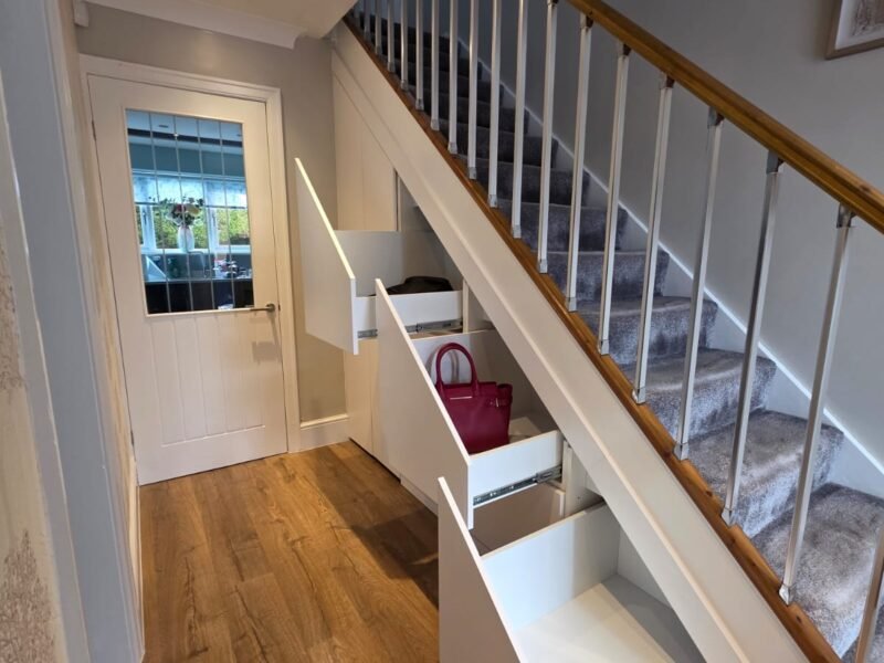 TUSS understairs storage installation