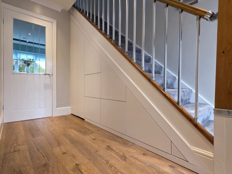 TUSS understairs storage installation