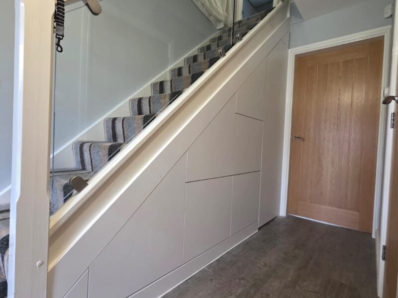 TUSS understairs storage installation