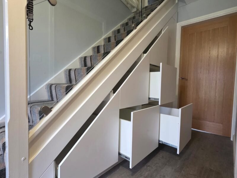 TUSS understairs storage installation