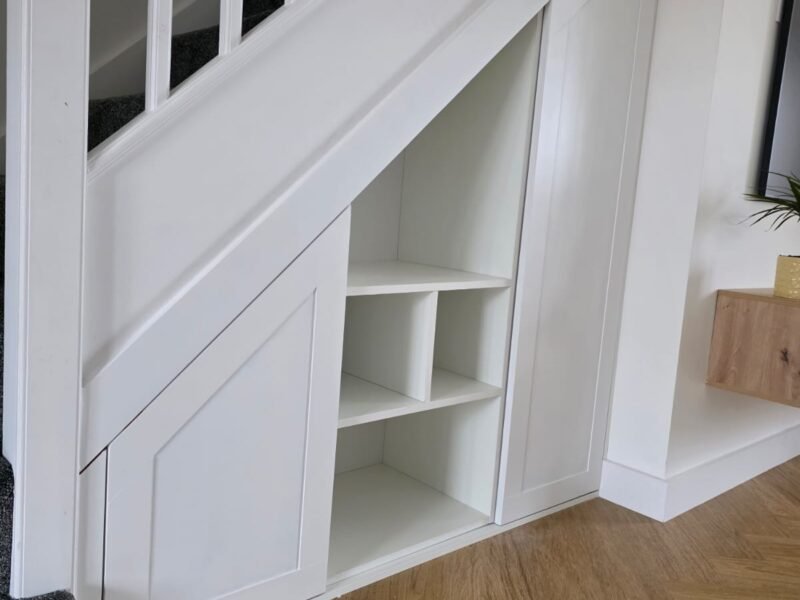 TUSS understairs storage installation