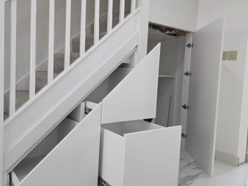 TUSS understairs storage installation