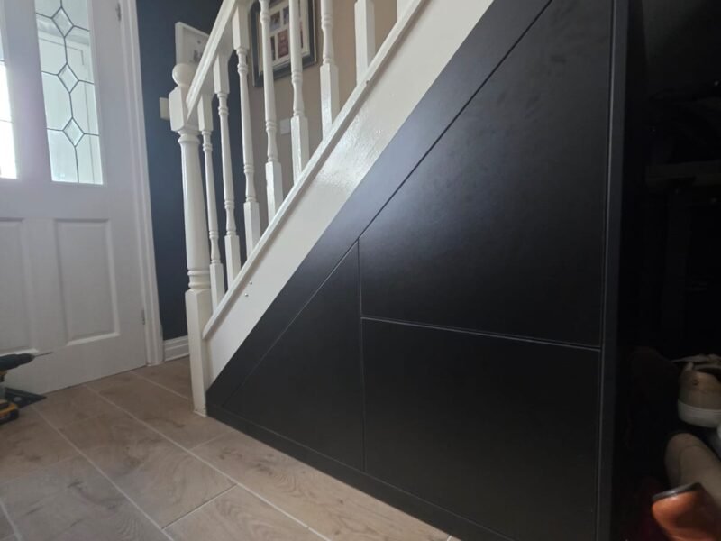 TUSS understairs storage installation