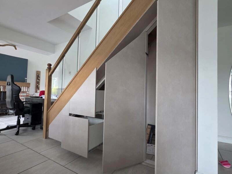 TUSS understairs storage installation