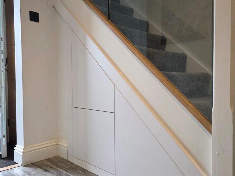 TUSS understairs storage installation