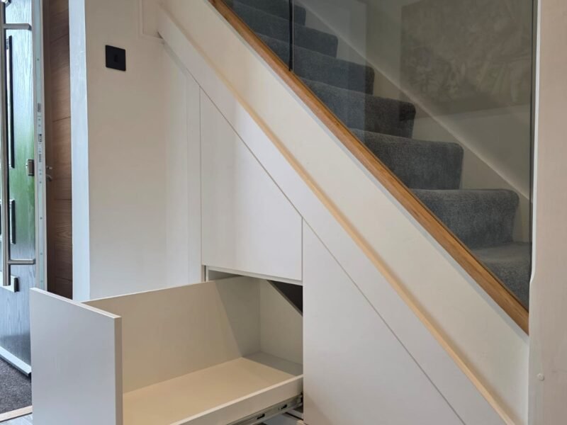 TUSS understairs storage installation