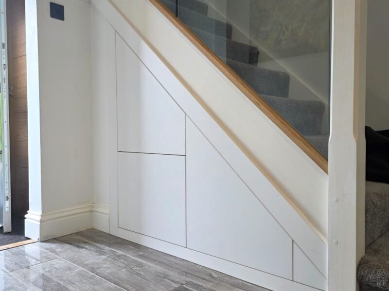 TUSS understairs storage installation