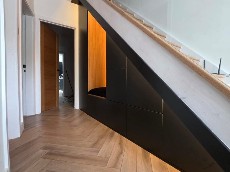 TUSS understairs storage installation