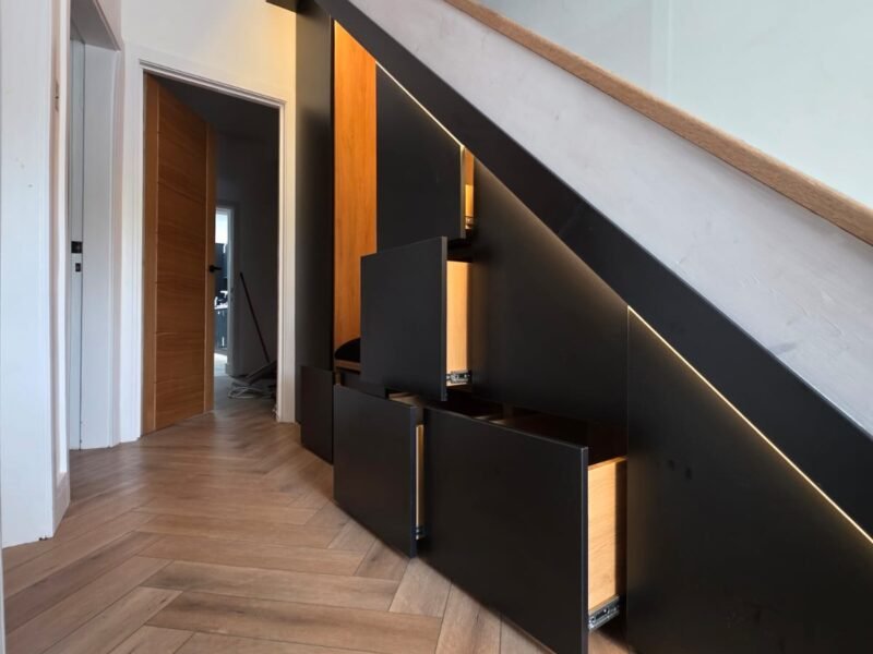 TUSS understairs storage installation