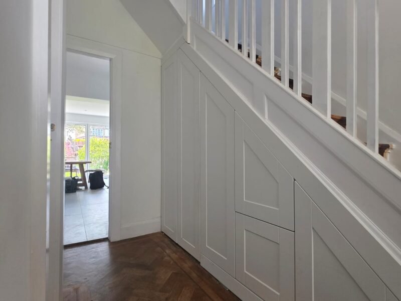TUSS understairs storage installation
